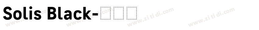 Solis Black字体转换